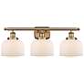1_Ballston Urban 26" Wide Brushed Brass 3-Light Bath Light