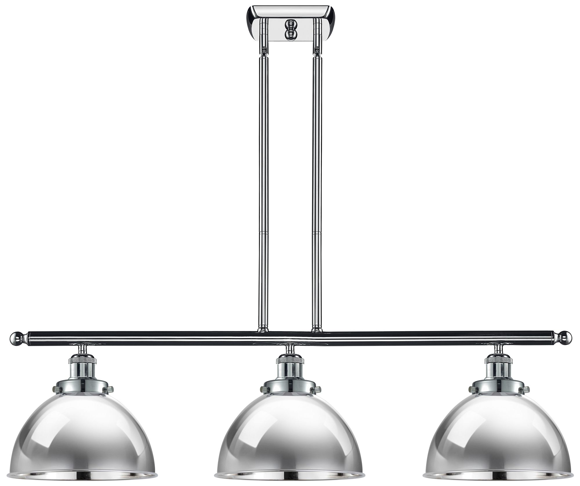 Ballston Urban 36"W 3 Light Polished Chrome Stem LED Island Light