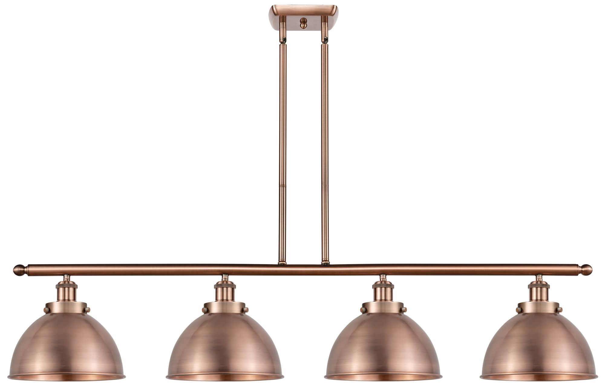 Ballston Urban 48.13"W 4 Light Copper Stem LED Island Light w/ Copper