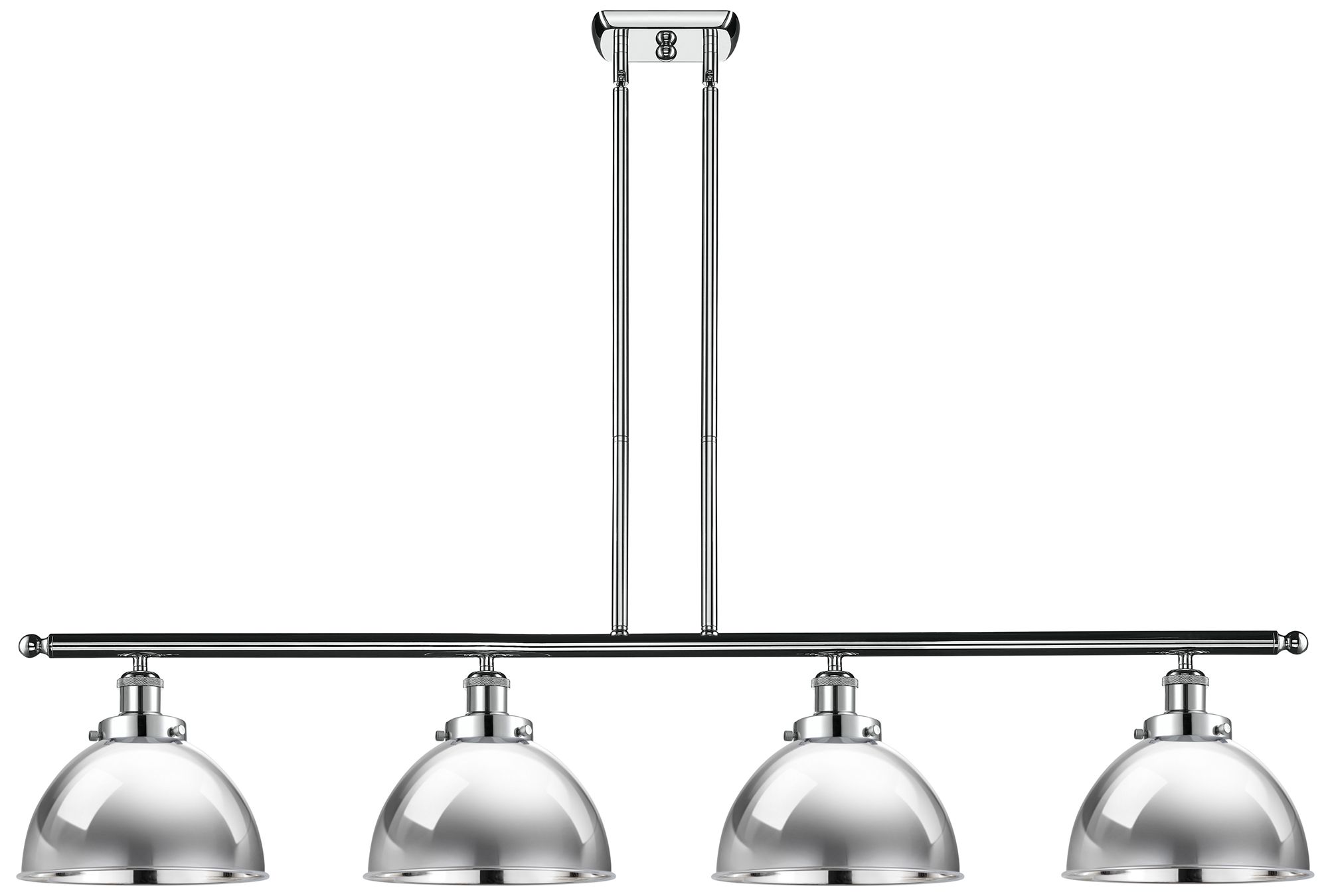 Ballston Urban 48.13"W 4 Light Polished Chrome Stem Island Light