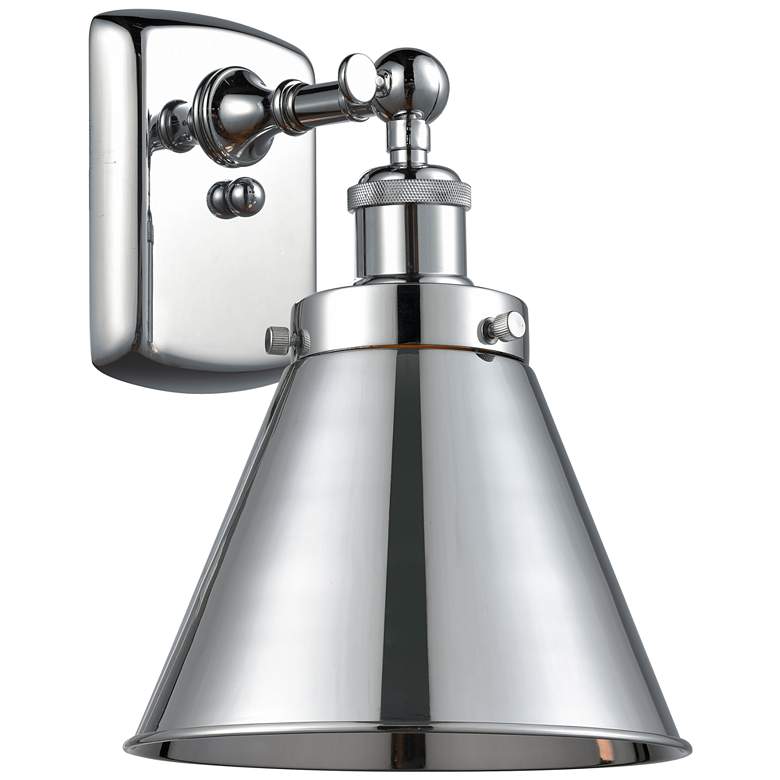 Image 1 Ballston Urban Appalachian 10.5" High Chrome Sconce w/ Chrome Shade
