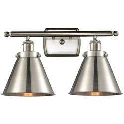 Ballston Urban Appalachian 16"W 2-Lt Brushed Nickel Bath Light Nickel