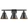 Ballston Urban Appalachian 26"W 3 Light Bronze Bath Light w/ Bronze Sh