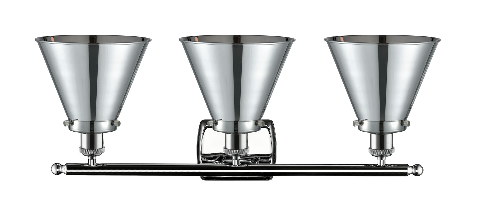 Image 2 Ballston Urban Appalachian 26"W 3 Light Chrome Bath Light w/ Chrome Sh more views