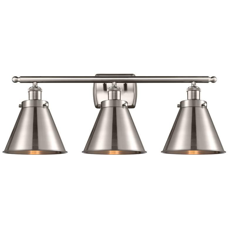 Image 1 Ballston Urban Appalachian 26"W 3-Lt Brushed Nickel Bath Light Nickel