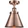 Ballston Urban Appalachian 7" Antique Copper Semi Flush Mount