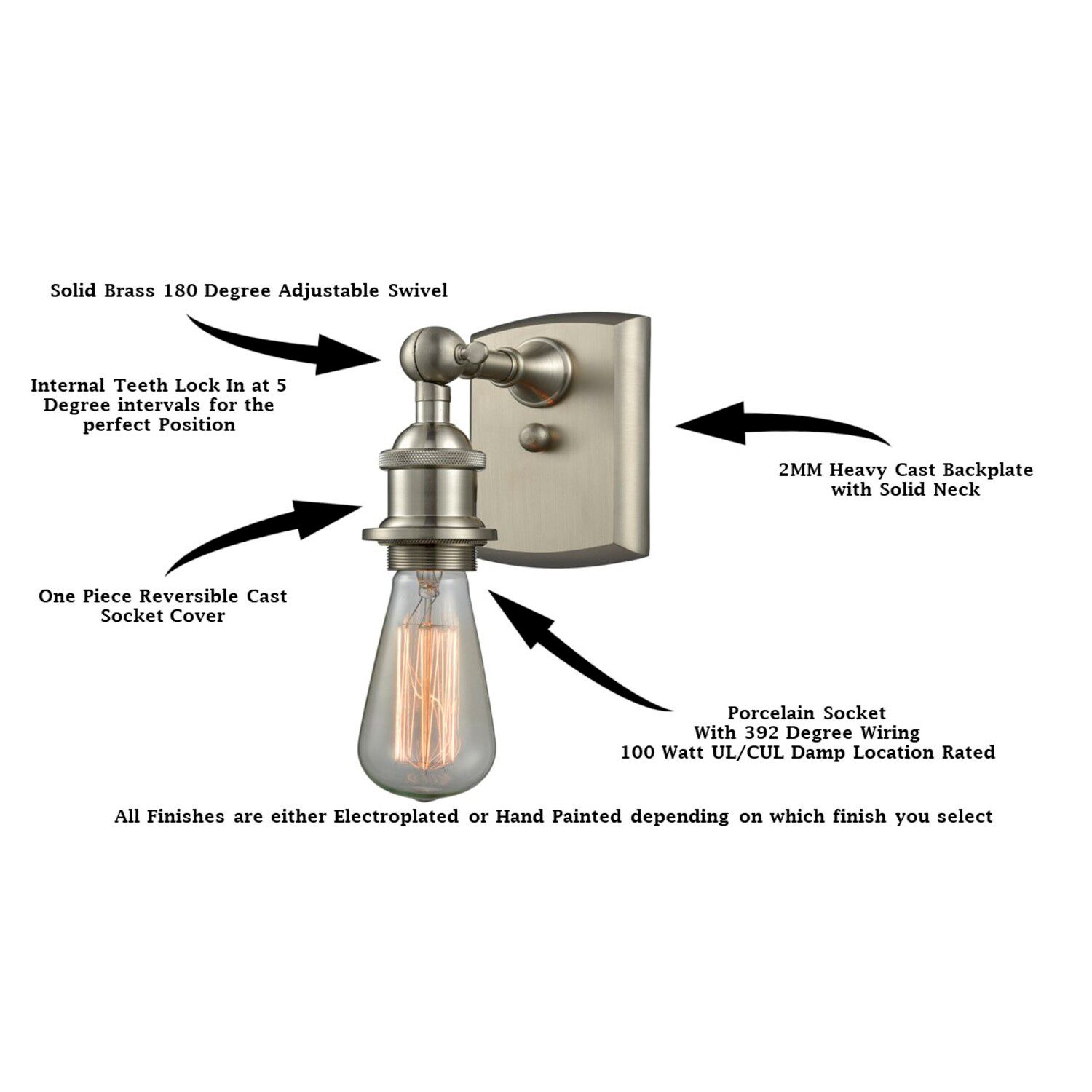 Image 6 Ballston Urban Appalachian 7" LED Sconce - Nickel Finish - Nickel Shad more views