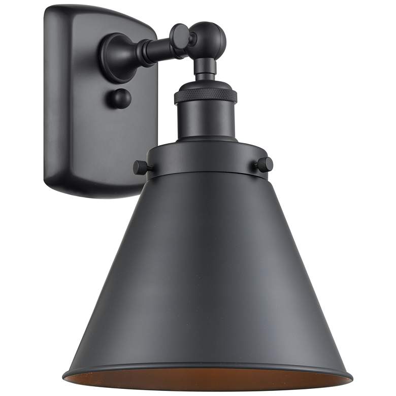 Image 1 Ballston Urban Appalachian 7" Matte Black LED Sconce With Matte Black