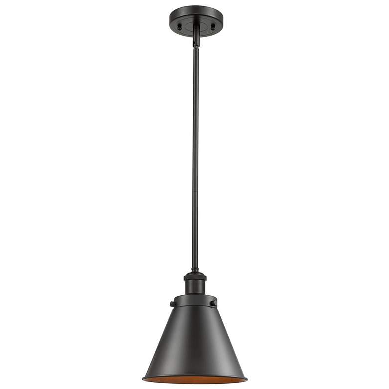 Image 1 Ballston Urban Appalachian 7" Oil Rubbed Bronze Stemmed Mini Pendant