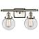 Ballston Urban Beacon 16"W 2 Light Brushed Nickel Bath Light w/ Clear