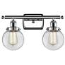 Ballston Urban Beacon 16"W 2 Light Chrome Bath Light w/ Clear Shade