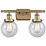 Ballston Urban Beacon 2 Light 16" Bath Light - Brushed Brass - Seedy S