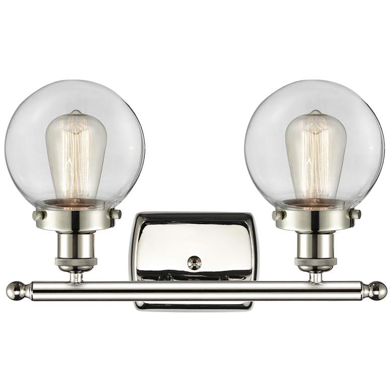 Image 1 Ballston Urban Beacon 2 Light 16" LED Bath Light - Polished Nickel - C