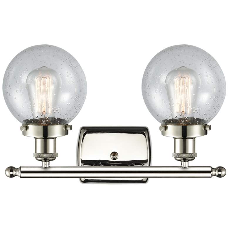 Image 1 Ballston Urban Beacon 2 Light 16" LED Bath Light - Polished Nickel - S