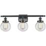 1_Ballston Urban Beacon 3 Light 26" LED Bath Light - Matte Black - Clear