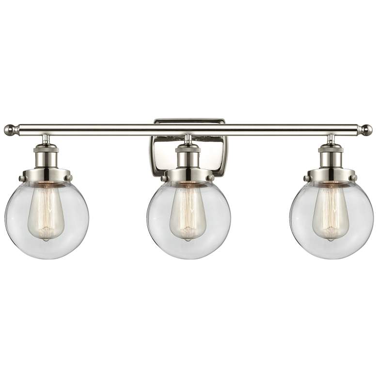 Image 1 Ballston Urban Beacon 3 Light 26" LED Bath Light - Polished Nickel - C