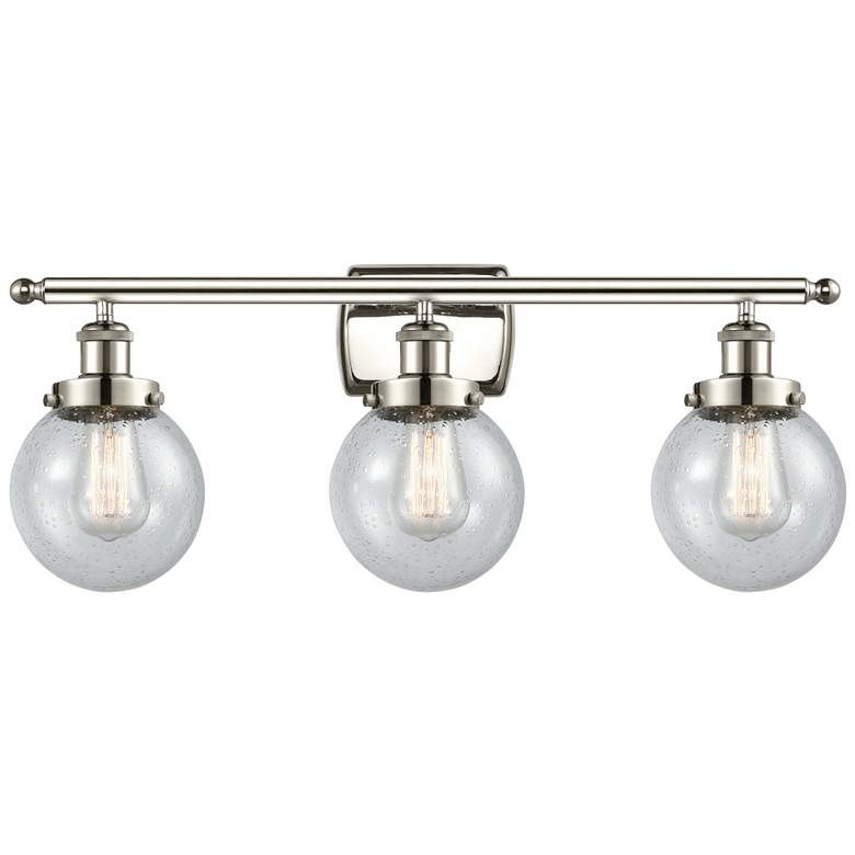 Image 1 Ballston Urban Beacon 3 Light 26" LED Bath Light - Polished Nickel - S