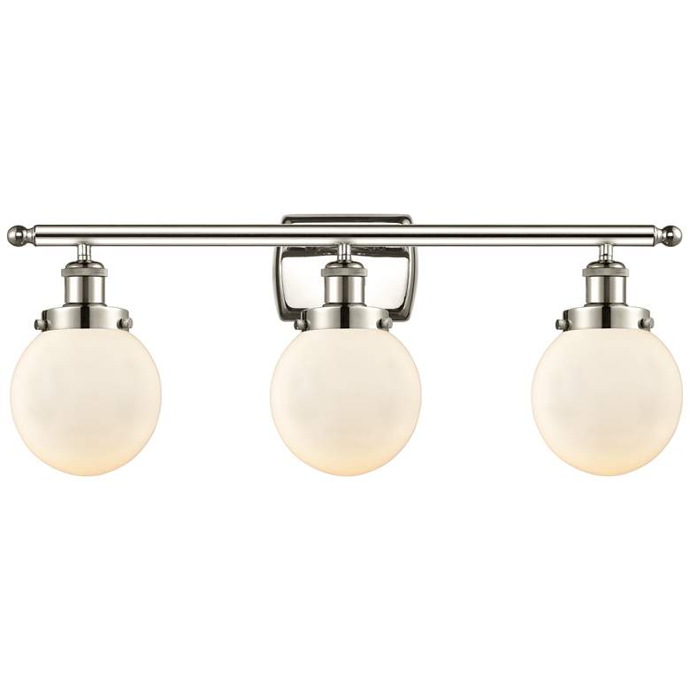 Image 1 Ballston Urban Beacon 3 Light 26" LED Bath Light - Polished Nickel - W
