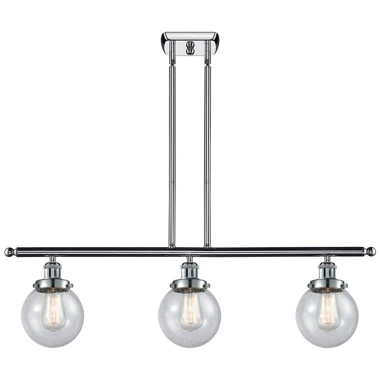 Image 1 Ballston Urban Beacon 36"W 3 Light Chrome Island Light w/ Seedy Shade