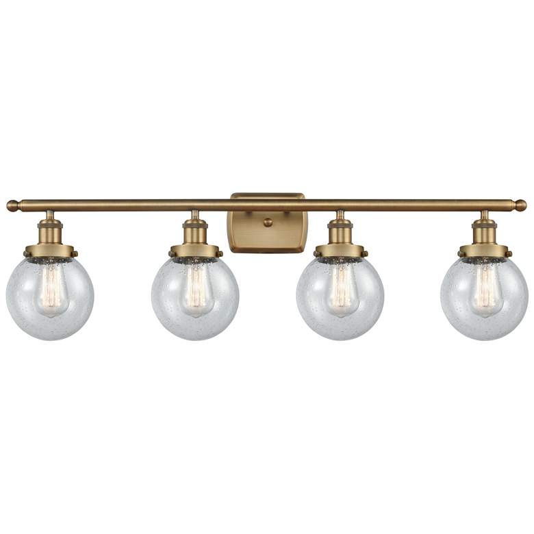 Image 1 Ballston Urban Beacon 4 Light 36" Bath Light - Brushed Brass - Seedy S
