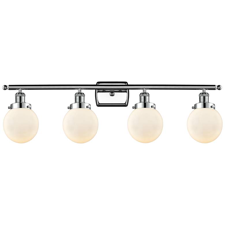 Image 1 Ballston Urban Beacon 4 Light 36" Bath Light - Polished Chrome - White