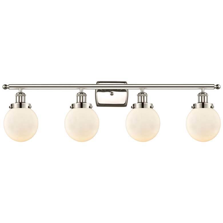Image 1 Ballston Urban Beacon 4 Light 36" LED Bath Light - Polished Nickel - W