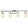 Ballston Urban Beacon 4 Light 36" LED Bath Light - Satin Nickel - Whit