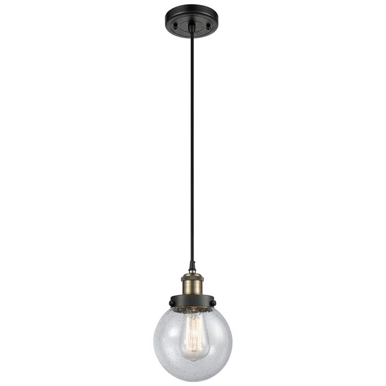 Image 1 Ballston Urban Beacon 6" Mini Pendant - Black Antique Brass - Seedy Sh