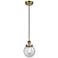 Ballston Urban Beacon 6" Mini Pendant - Brushed Brass - Seedy Shade