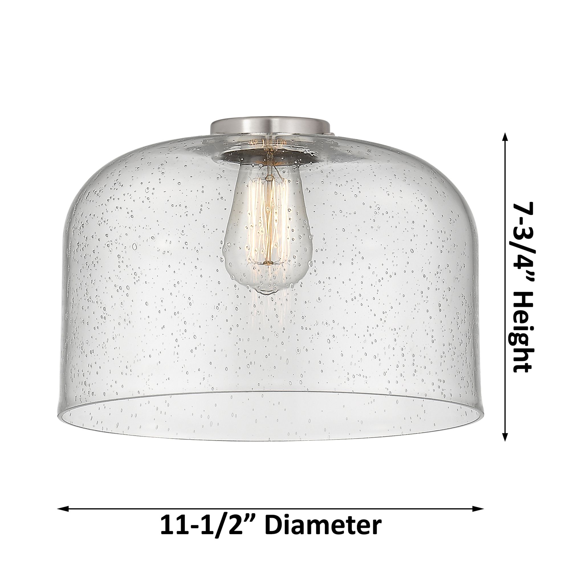 Image 5 Ballston Urban Bell 12" Brushed Nickel Stemmed Mini Pendant w/ White S more views