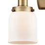 2_Ballston Urban Bell 12"H Brushed Brass 2-Light Wall Sconce more views