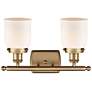 3_Ballston Urban Bell 12"H Brushed Brass 2-Light Wall Sconce more views