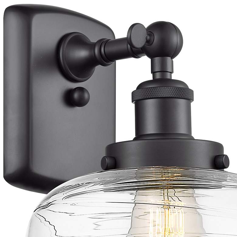Image 2 Ballston Urban Bell 13" High Matte Black Wall Sconce more views
