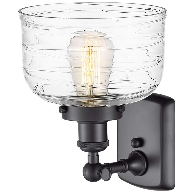 Image 3 Ballston Urban Bell 13" High Matte Black Wall Sconce more views