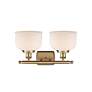 3_Ballston Urban Bell 18" 2 Light Brushed Brass LED Bath Light w/ White more views