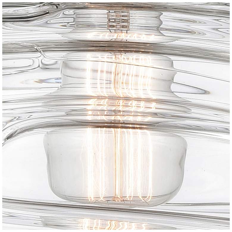 Image 6 Ballston Urban Bell 2 Light 16" Bath Light - Matte Black - Deco Swirl more views