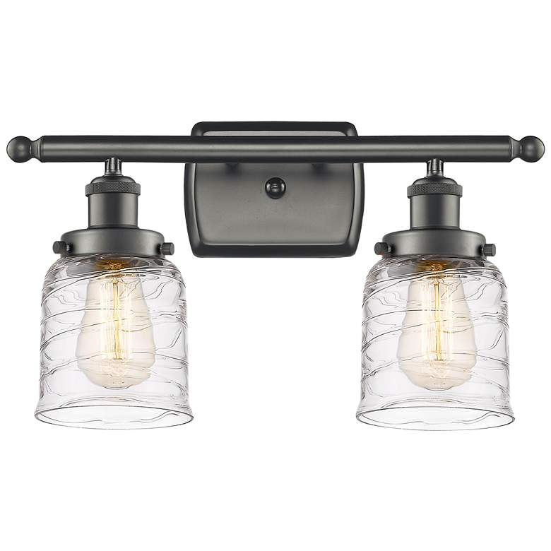 Image 1 Ballston Urban Bell 2 Light 16" Bath Light - Oil Rubbed Bronze - Deco
