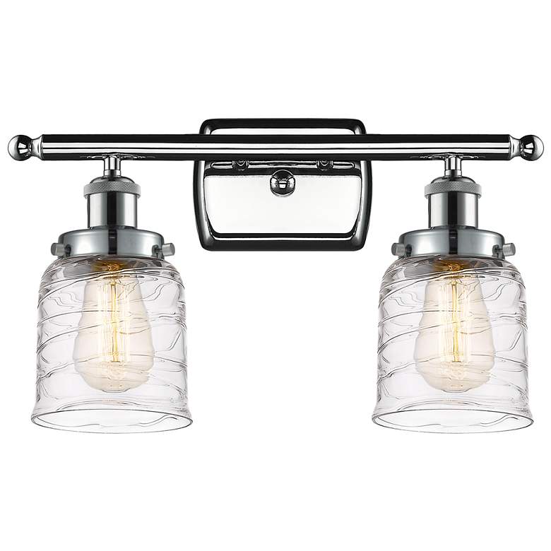 Image 1 Ballston Urban Bell 2 Light 16" Bath Light - Polished Chrome - Deco Sw