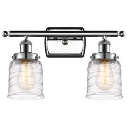 Ballston Urban Bell 2 Light 16" Bath Light - Polished Chrome - Deco Sw