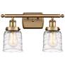 Ballston Urban Bell 2 Light 16" LED Bath Light - Brushed Brass - Deco
