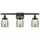 Ballston Urban Bell 26" 3-Light Bronze Bath Light w/ Mercury Shade