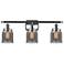 Ballston Urban Bell 26" 3-Light Chrome Bath Light w/ Smoke Shade
