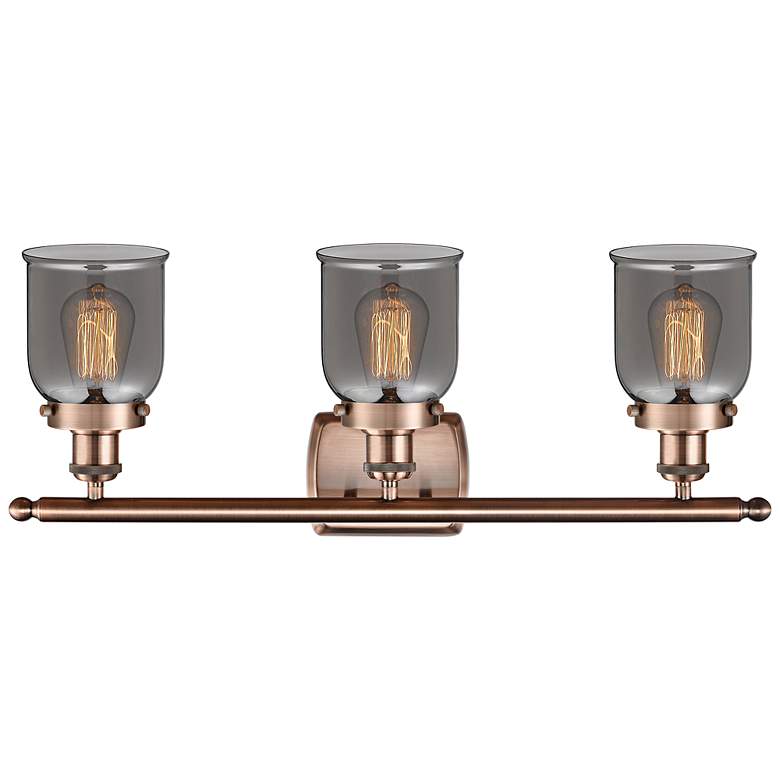 Image 3 Ballston Urban Bell 26"W Antique Copper 3-Light Bath Light more views