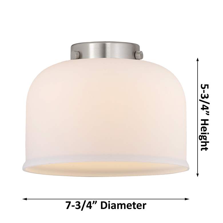 Image 5 Ballston Urban Bell 28" 3 Light Bronze Bath Light w/ Silver Shade more views