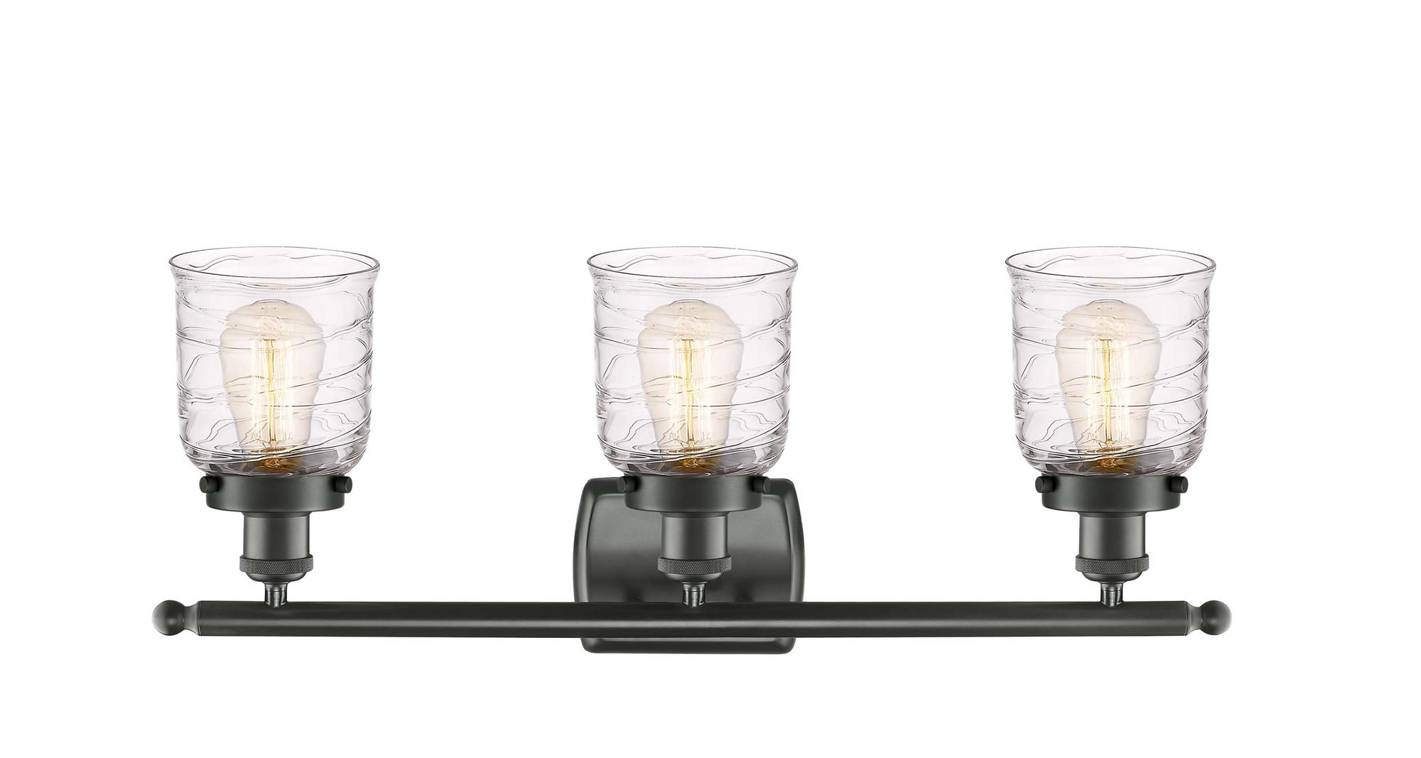 Image 2 Ballston Urban Bell 3 Light 26" Bath Light - Oil Rubbed Bronze - Deco  more views