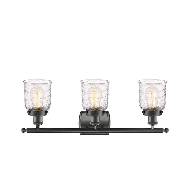 Image 2 Ballston Urban Bell 3 Light 26" Bath Light - Oil Rubbed Bronze - Deco  more views