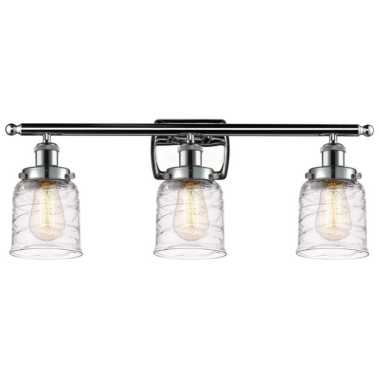 Image 1 Ballston Urban Bell 3 Light 26" Bath Light - Polished Chrome - Deco Sw