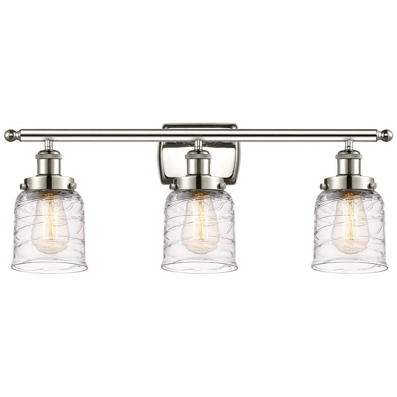 Image 1 Ballston Urban Bell 3 Light 26" Bath Light - Polished Nickel - Deco Sw