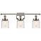 Ballston Urban Bell 3 Light 26" Bath Light - Polished Nickel - Deco Sw