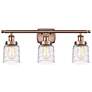 Ballston Urban Bell 3 Light 26" LED Bath Light - Copper - Deco Swirl S